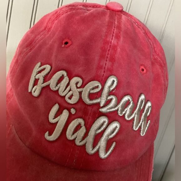 Distressed baseball y’all hat/cap - Picture 6 of 6
